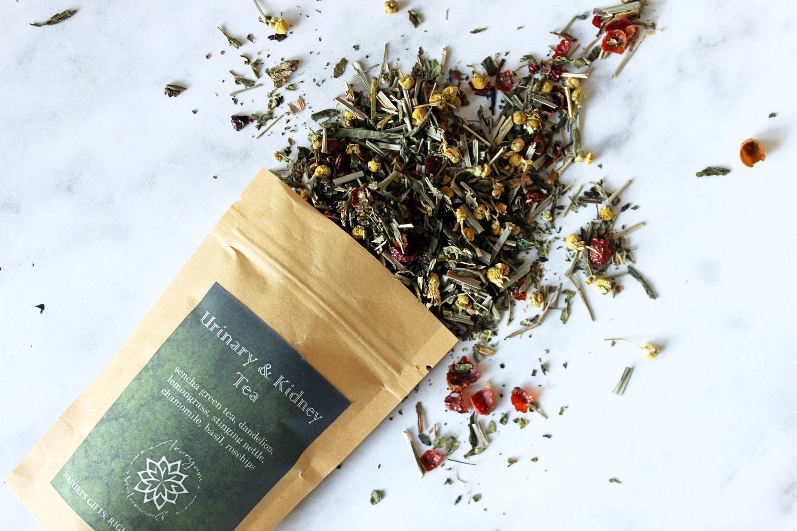UTI & Kidney Tea Herbal Green Tea Blend for Urinary Tract Infections