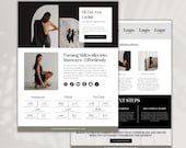 Canva UGC Media Kit Template: Fashion Influencer (2 Page)