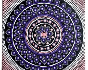Hand Painted Dot Mandala | Canvas