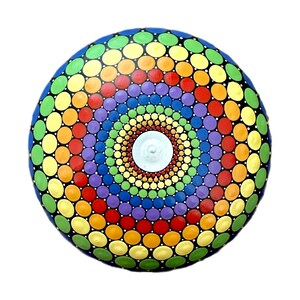 Hand Painted Dot Stone