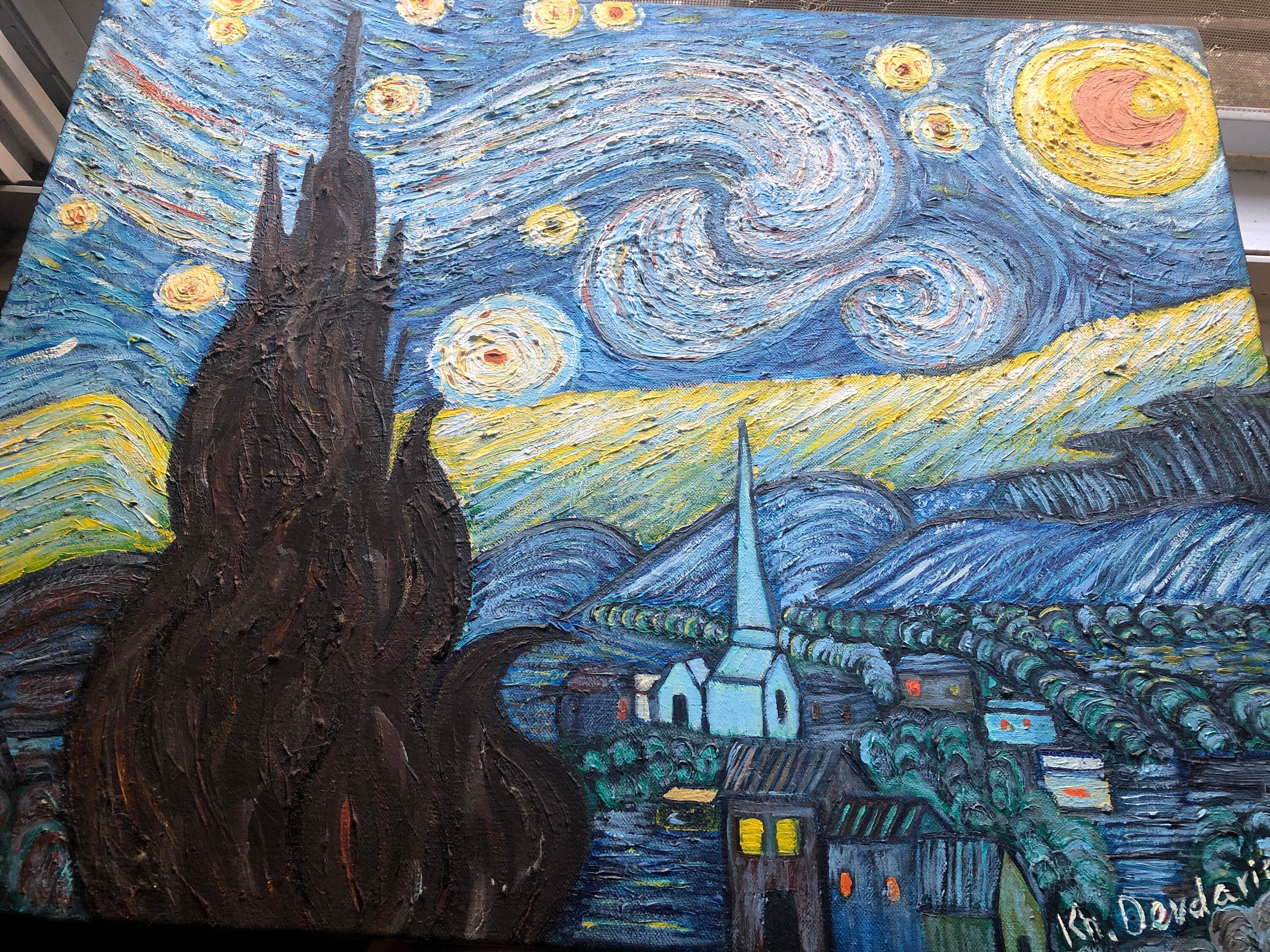 Remake Of Starry Night Etsy
