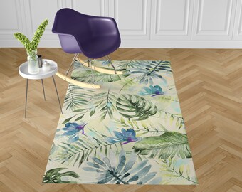 Jungle Leaves Rug - Etsy