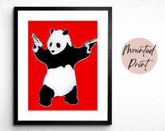 Banksy Panda Poster Etsy
