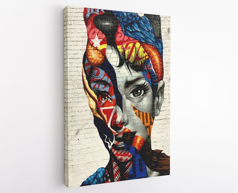 Audrey Hepburn Canvas Framed Wall Art Gift Print Oversized - Etsy UK