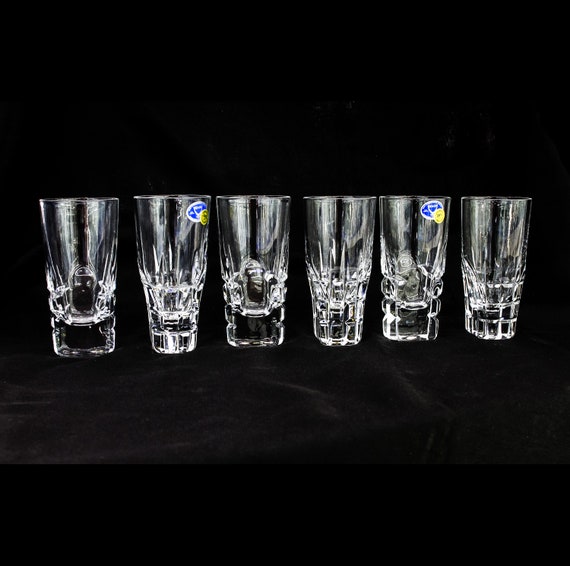 Neman hand-made 1.7oz Cut Crystal Tequila Shot Glasses 50ml | Etsy