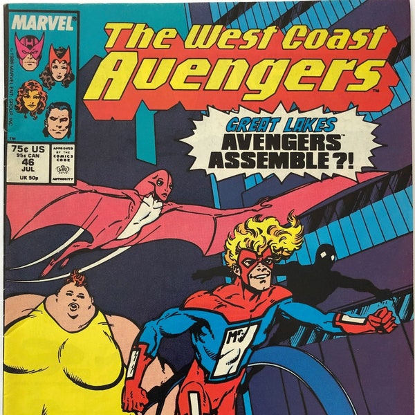 West Coast Avengers (Marvel) Vol 2  Issue#  46 July 1989  Key Collector Issue