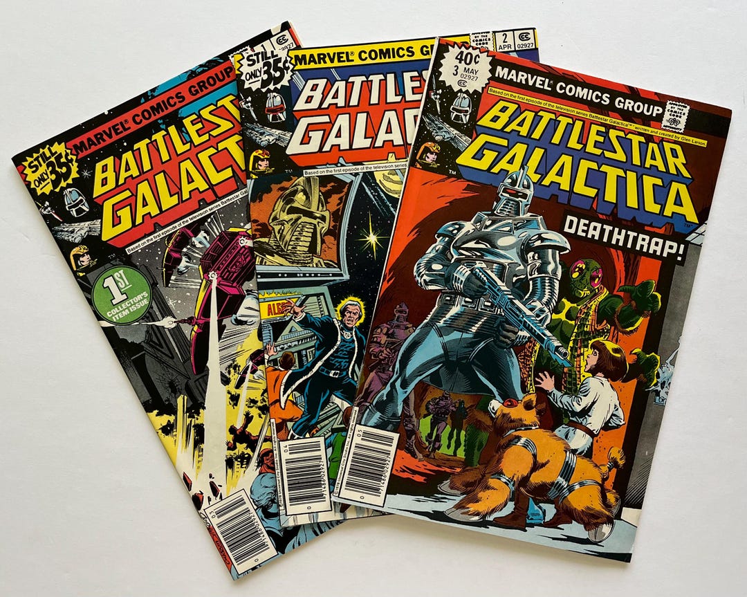 Battlestar Galactica (marvel) Vol 1 Issues 1 to 3 (set) Mar/apr/may ...