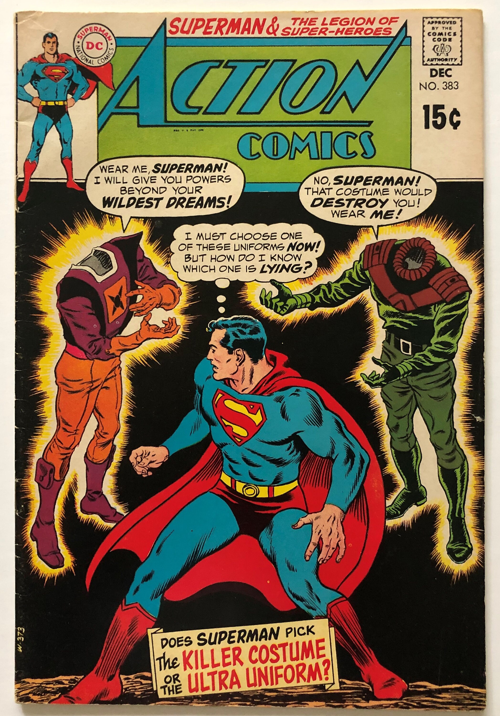 Action Comics DC Vol 1 Issue 383 Dec 1969 | Etsy