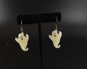 3D gedruckte Glow in the Dark Geist Ohrringe