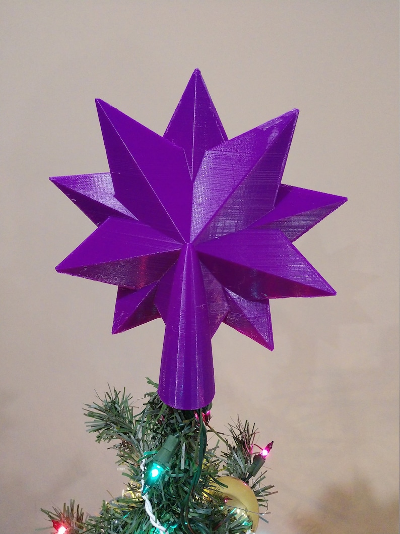 3D Printed Starmie Tree Topper Etsy