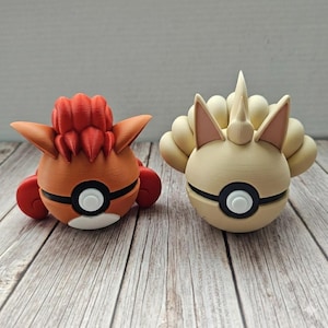 3D-printade animebollar: Ninetales-Vulpix