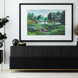 Plassey Banks, Limerick Fine Art Print | Original Painting | Ireland Landscape Art