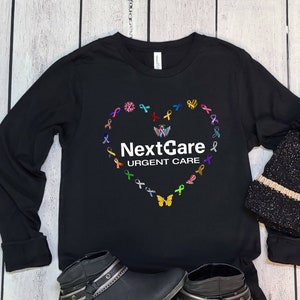 Nextcare Urgent Care Awareness Ribbons Long Sleeve Shirt, Nextcare Shirt, Urgent Care Shirts, Healthcare Worker Shirts, Medical Worker Shirt