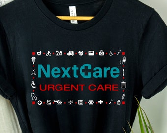 Camisa de atención urgente de Nextcare, Camisa de Nextcare, Camisetas de atención urgente, Camisas de trabajadores de la salud, Camisa de trabajador médico