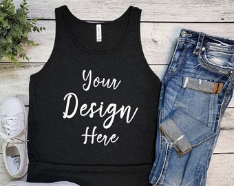 3480 Bella Canvas Mockup, Bella Canvas 3480 Charcoal Black Triblend Mock Up, Bella Canvas Mockup, 3480 MockUp , Black Mock, Mock 3480,