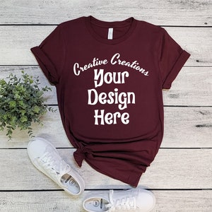 Bella Canvas 3001 Maroon Mock Up, Bella Canvas Mockup, 3001 Bella Canvas Mockup, Maroon Mock Up, Maroon 3001 Mockup, Bella Mock 3001