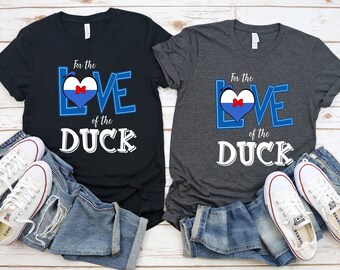 Por amor a la camiseta de pato, camiseta de amante de los animales, mamá de pato, camisa de regalo para mamá, camisa de pato, camisa de vacaciones familiares, camisa de pato # 1