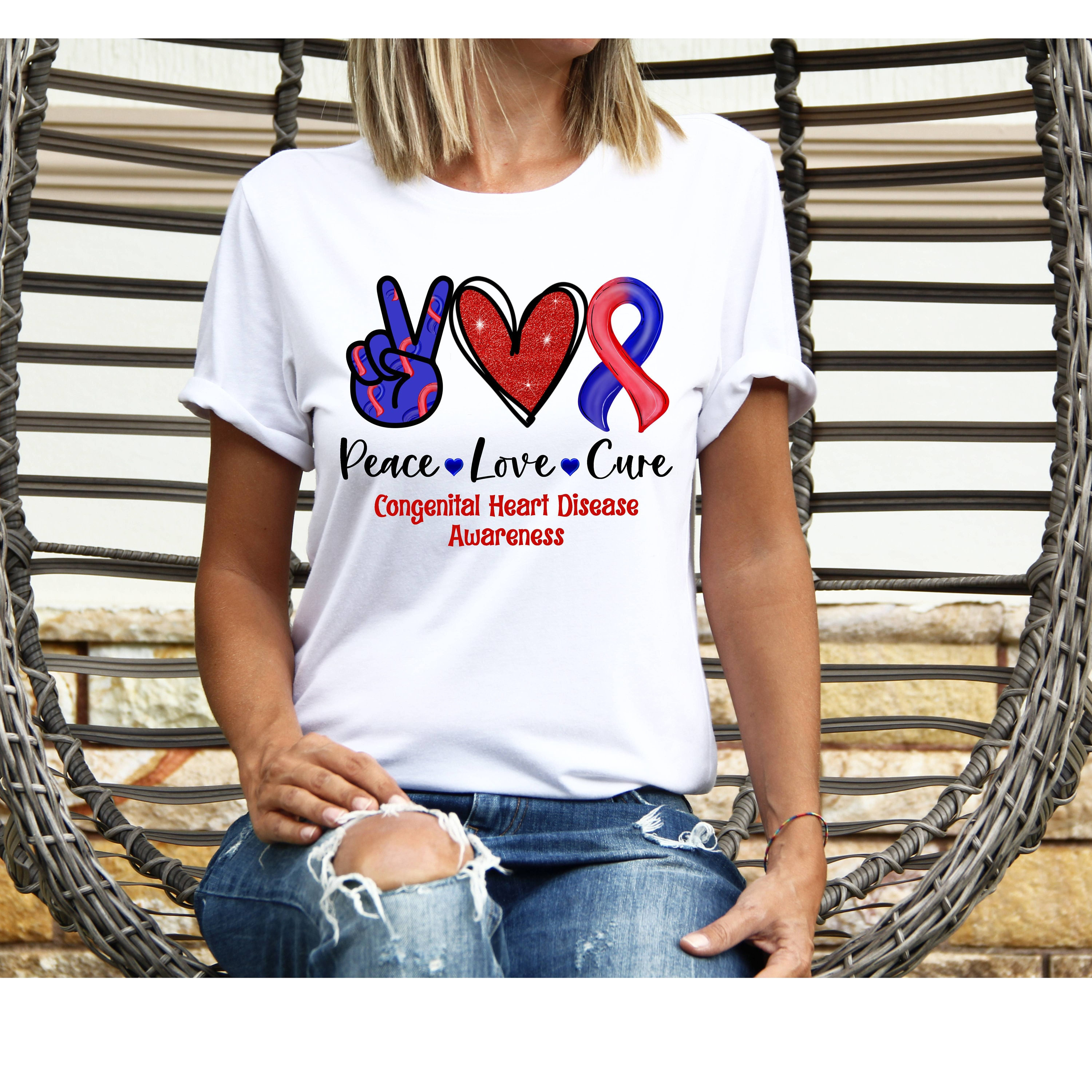 Congenital Heart Disease Shirt, Heart Disease Awareness, National 