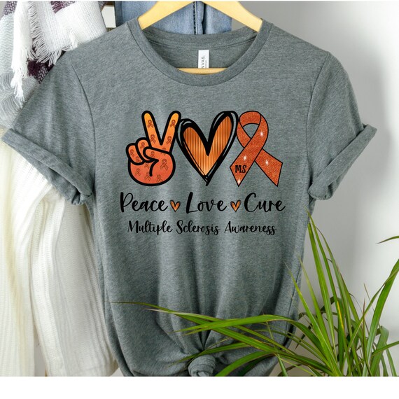 Just Cure Multiple Sclerosis Shirts Ribbon T-Shirt Just Cure Multiple Sclerosis Shirts Ribbon T-Shirt