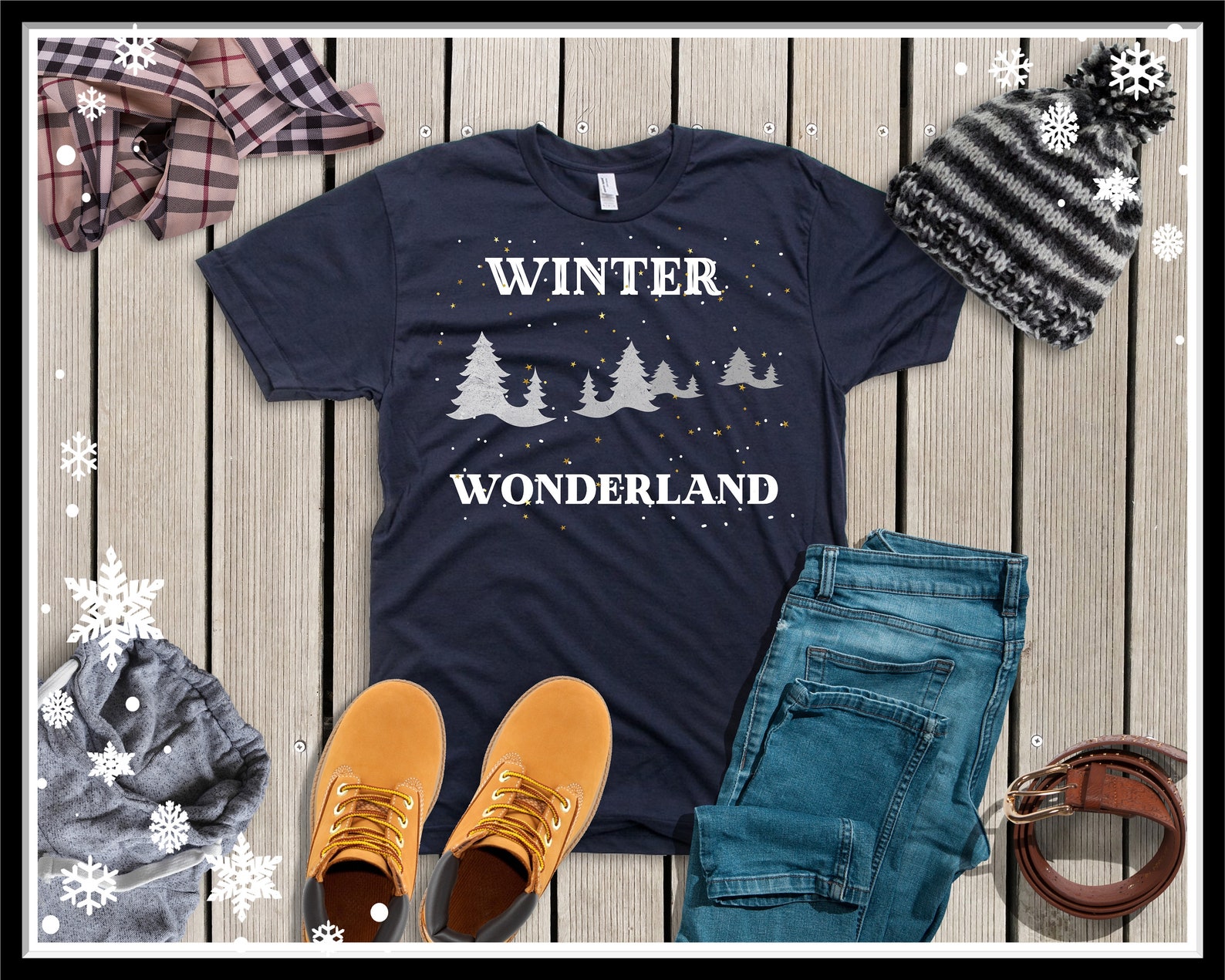 Winter Wonderland T Shirt Christmas TShirts Christmas Etsy