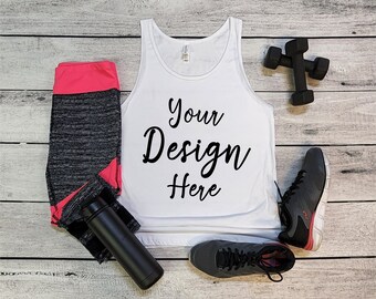3480 White Bella Canvas Work Out Mockup, Bella Canvas 3480 White Workout Mock Up, Bella Canvas White Mockup, White 3480 Exercise MockUp
