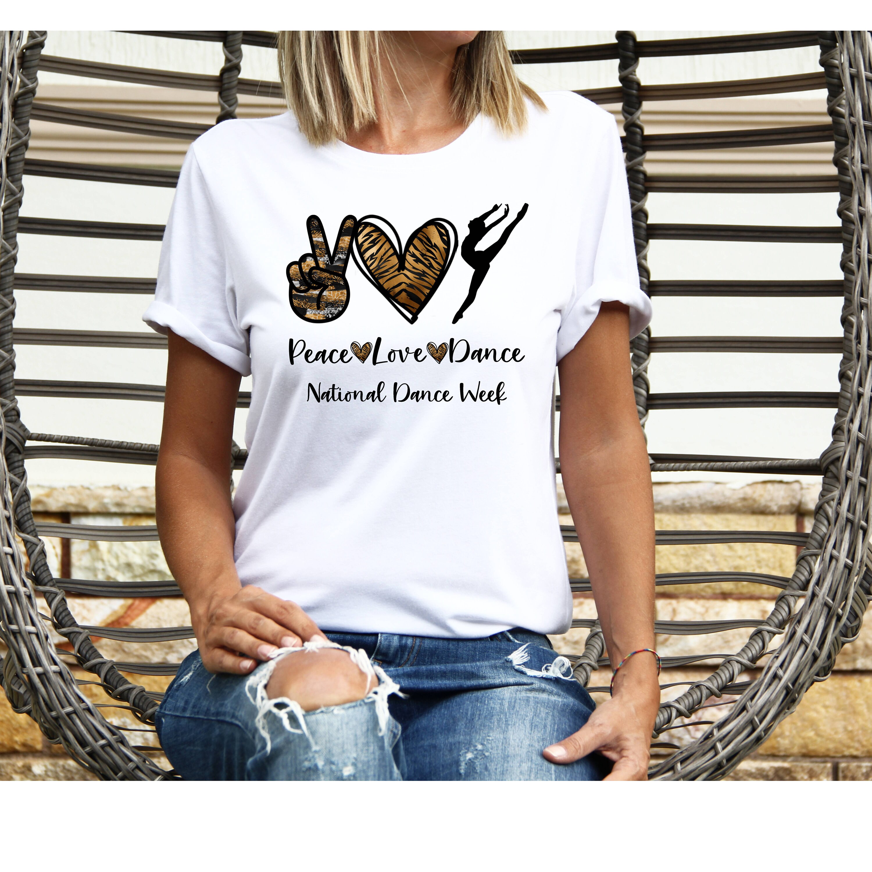 Dance Shirt, Peace Love Dance Shirt, Dance Mom, Dance Shirt for