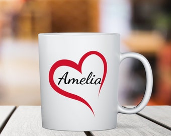 Personalized Mug, Gift For Her, Anniversary Gift, Personalized Gift, Wedding Gift, Custom Name Mug, Birthday Gift, Best Friend Gift