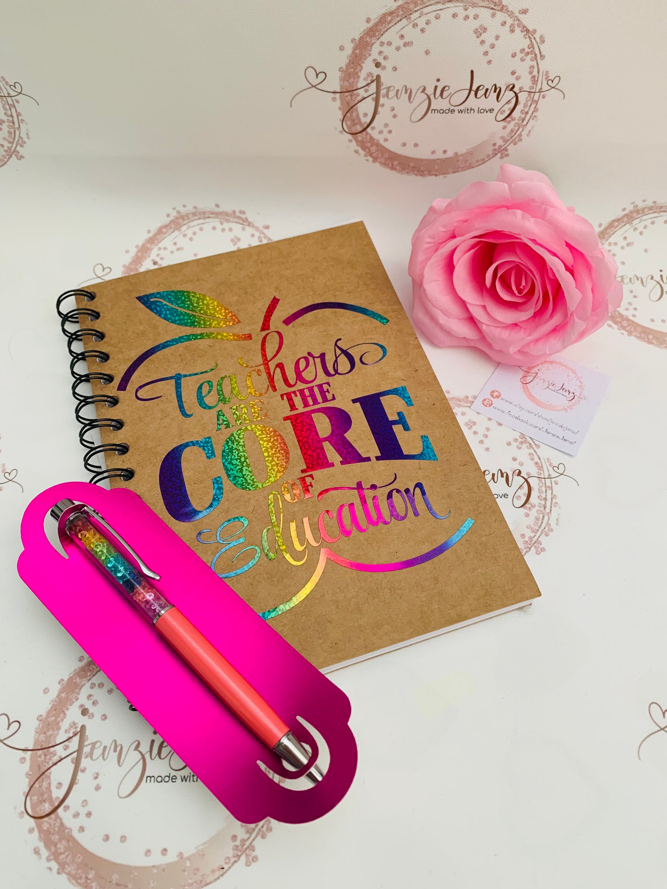 Teacher gifts notepad and pen set Etsy