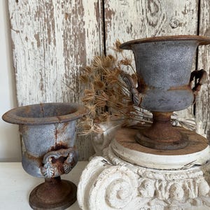 Vintage Cast Iron Urns