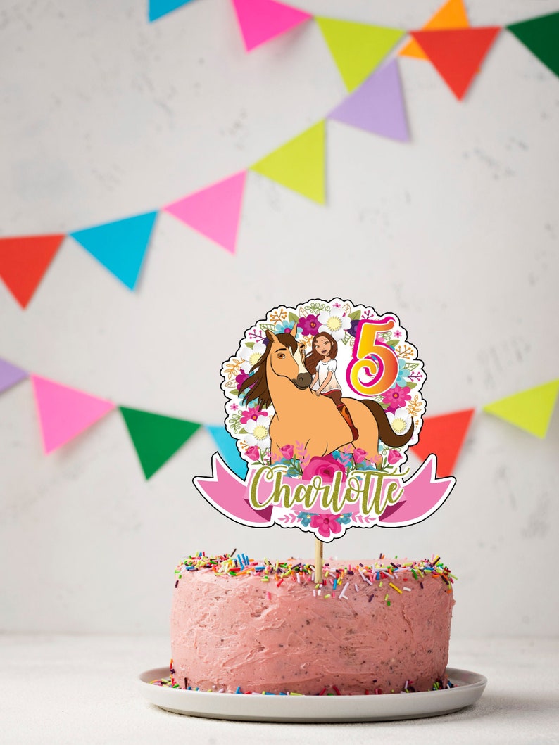Spirit Riding Free cake topper Spirit Riding Free birthday | Etsy
