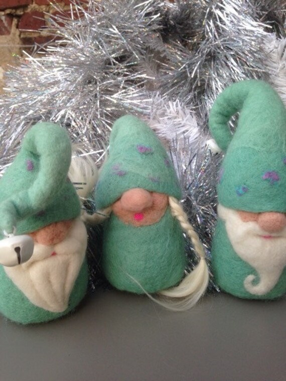 Aiguille Feutre Gnome Ensemble Tomte Nisse Ornement de Décoration Noël, Gnome, Figurines Cadeaux Orn