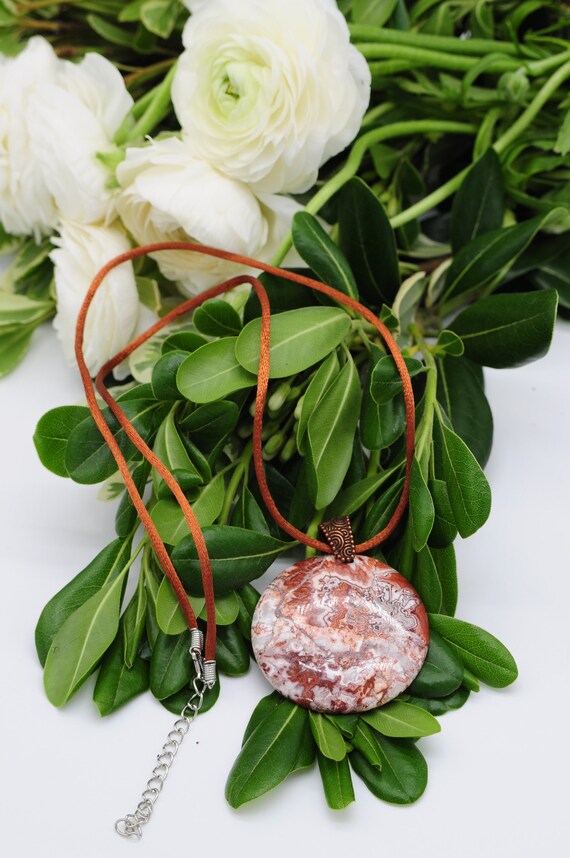 Large Polished Jasper Pendent - image 2