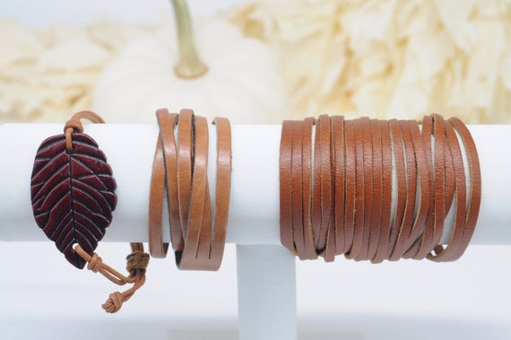 Leather Cuff Bracelets - image 3