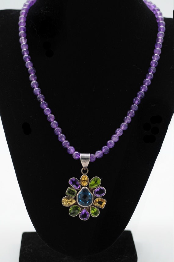 Rich Gemstone Medallion Breast Piece