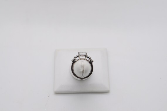 Sterling Silver and Cubic Zirconia Ring - image 3