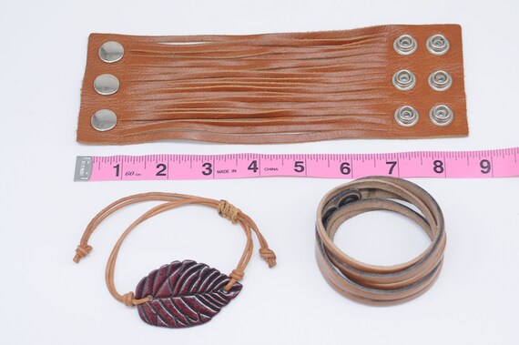 Leather Cuff Bracelets - image 4
