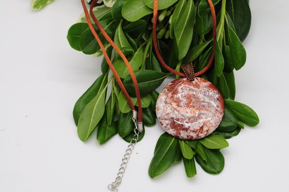 Large Polished Jasper Pendent - image 1