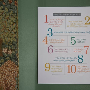 Ten Commandments Poster