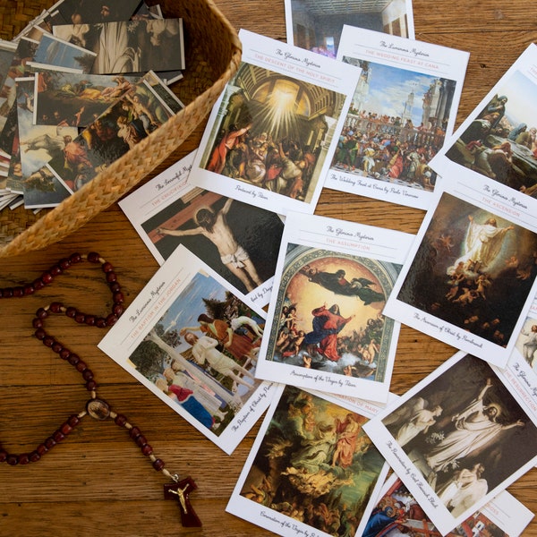 Rosary Art Cards (Digital Download)