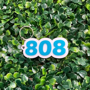 808 Acrylic Keychain - Multiple Colors Available