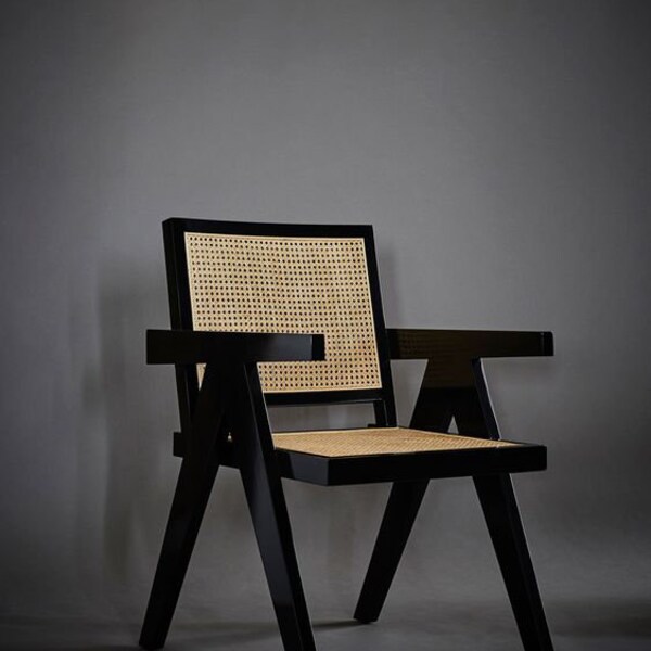 Black Cane Chair Etsy