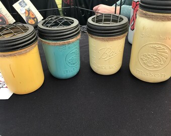 Tarros de masón de tiza