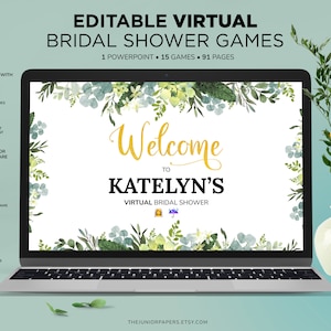 Virtual Bridal Shower Games, Editable Powerpoint Bridal Shower Games, Emoji, Wedding Shower, Distance Bridal Shower, Zoom Bridal Shower Game