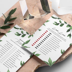 30 Editable Bridal Shower Games, Just Green, Greenery Bridal Shower Games Bundle, Instant Download, Wedding Shower, Printable, Bridal Party
