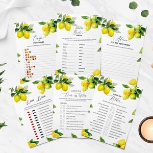 15 bewerkbare bruidsdouchespellen, Lemon 2 bruidsdouchespellenbundel, Instant Download, Main Squeeze, huwelijksdouche, afdrukbaar, bruidsfeest