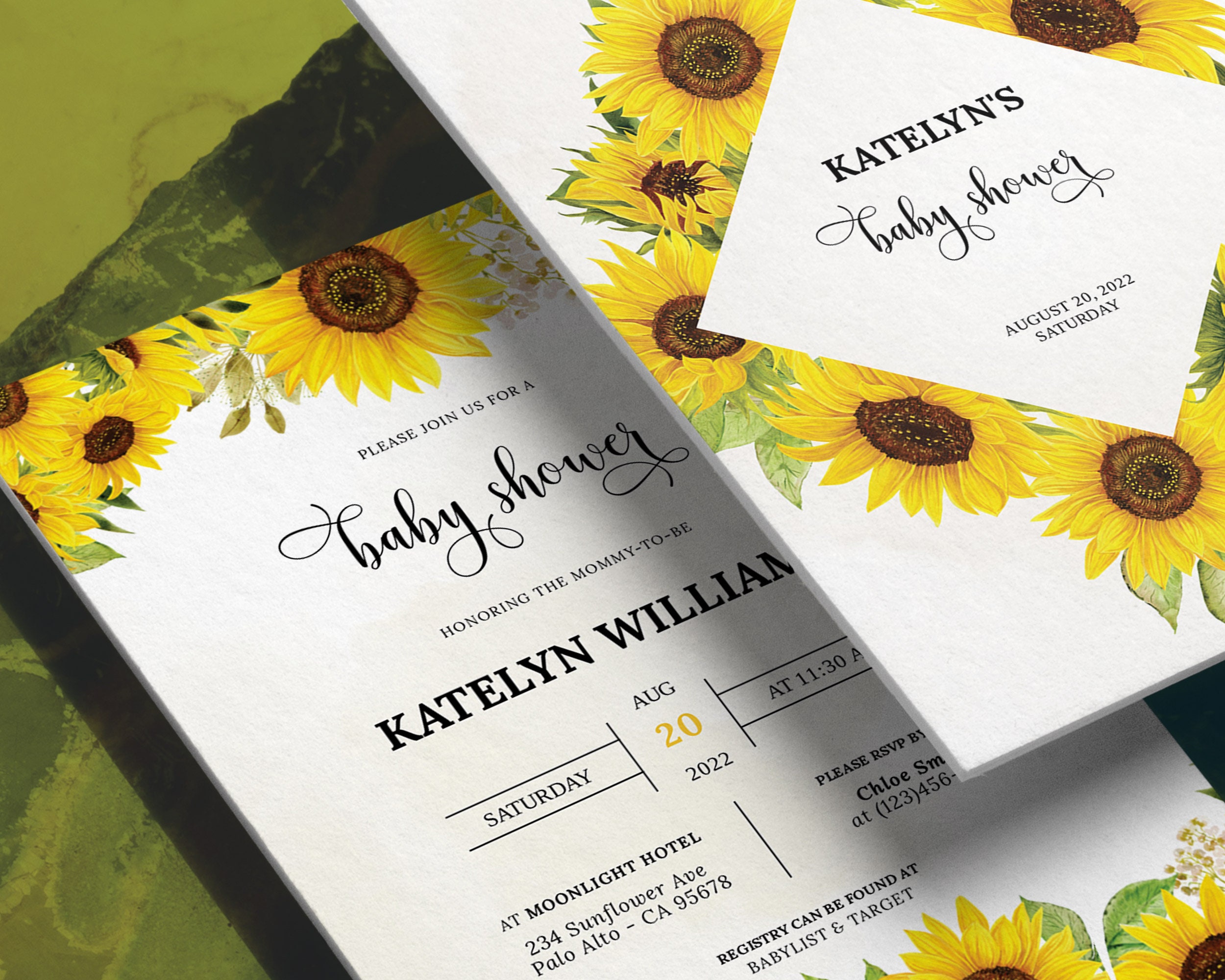 Editable Sunflower Baby Shower Invitation Printable Summer - Etsy
