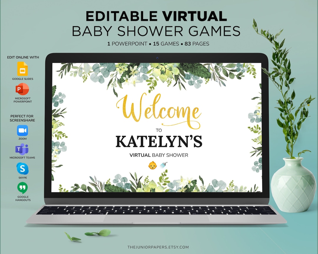 Virtual Baby Shower Games, Powerpoint Baby Shower Games, Virtual Quiz