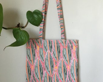 Coral Clouds Small Tote Bag