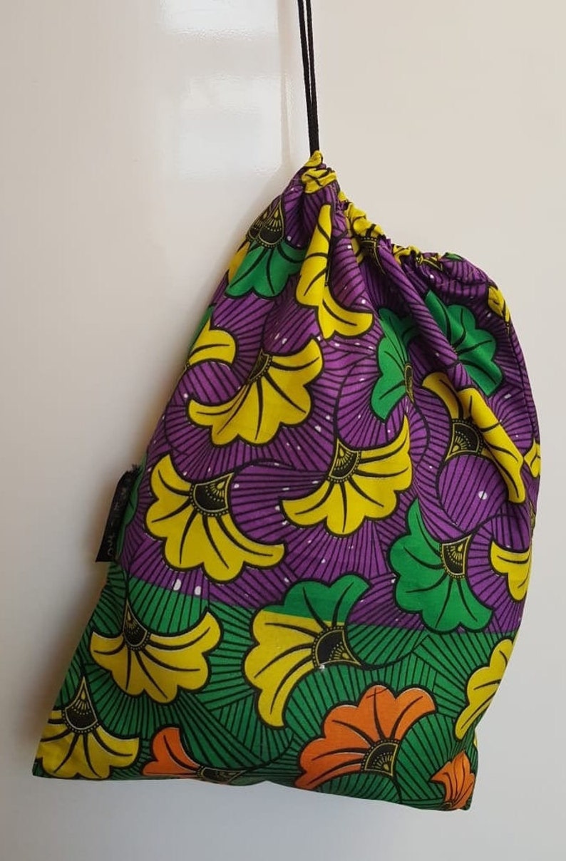Ankara Shoebags Ankara Wax African Print Drawstring Bags Etsy