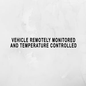 Blocky Vehicle Remotely Monitored and Temperature Controlled Permament Decal for Car, Dog Being Monitored Decal for Car